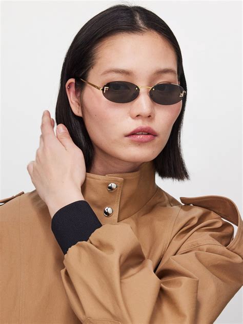 fendi rimless round sunglasses|fendi glasses frames for women.